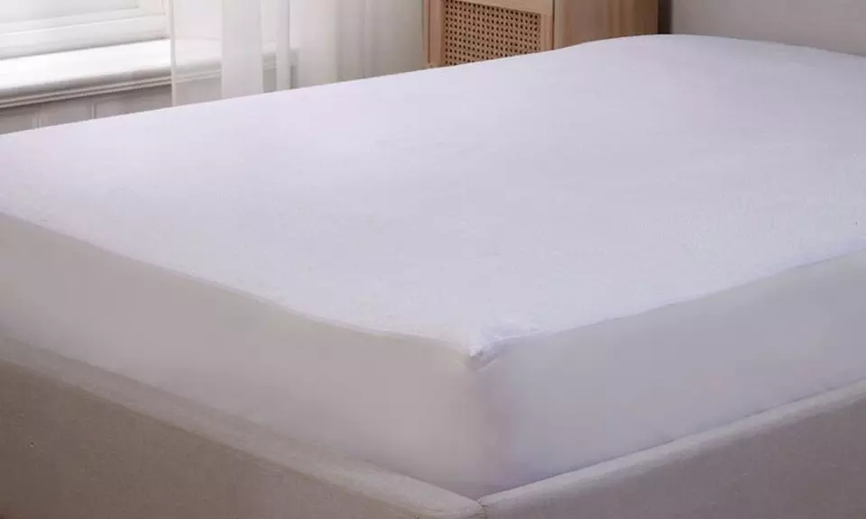 Terry Water-Resistant Mattress Protector - 30cm Deep Fitted Skirt