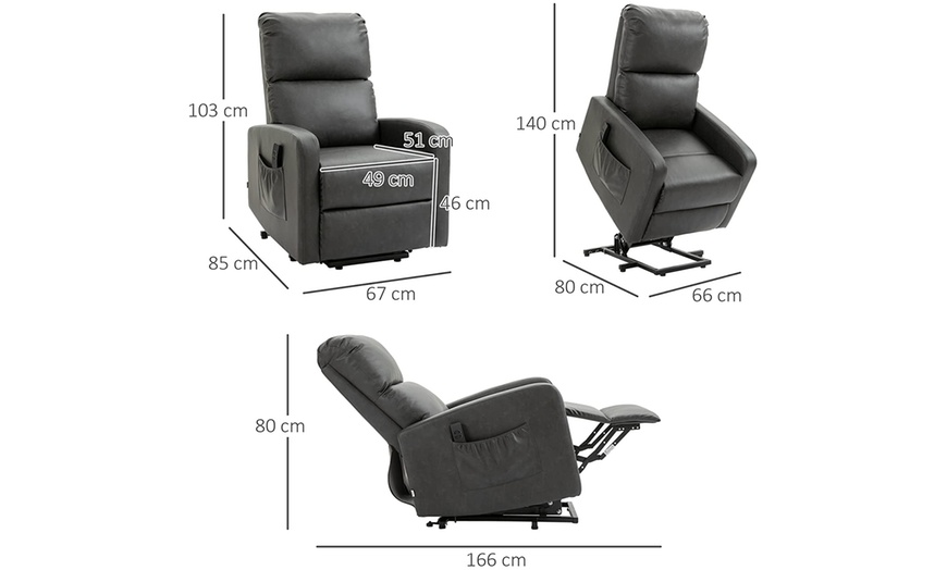 Image 6: HomCom Electric Riser-Recliner