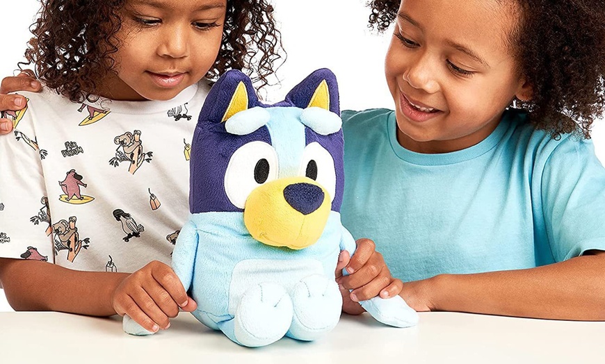 Image 1: Bluey Inspired Talking Plush Toy