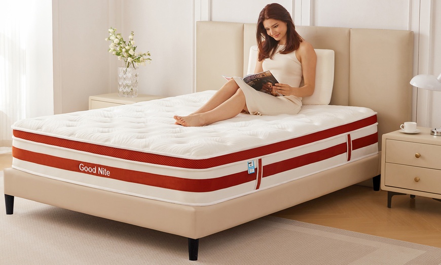 Image 6: Gude Night 28CM 7-Zone Pocket Spring Foam Mattress 5 Sizes To Choose