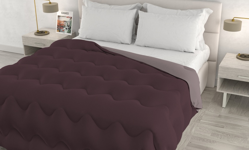 Image 11: Trapunta invernale bicolore Zoe Made in Italy
