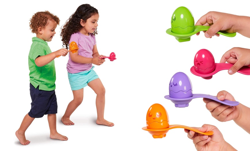 Image 2: Tomy Hide & Squeak Egg and Spoon Set