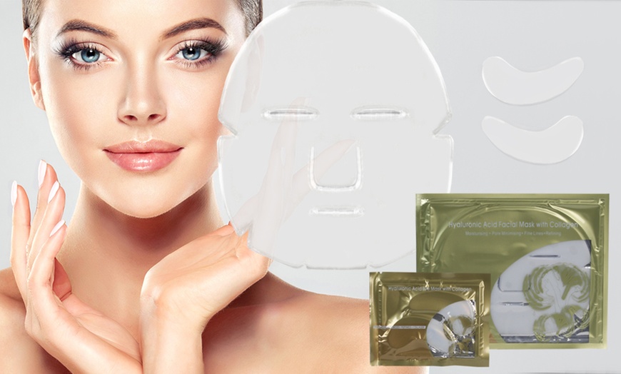 Image 1: Hyaluronic Face and Eye Masks