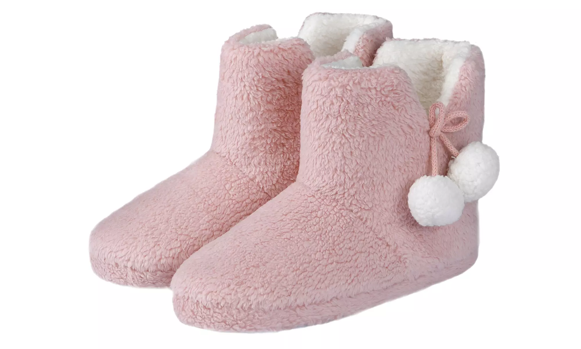 Teddy Fleece Bootie Slippers