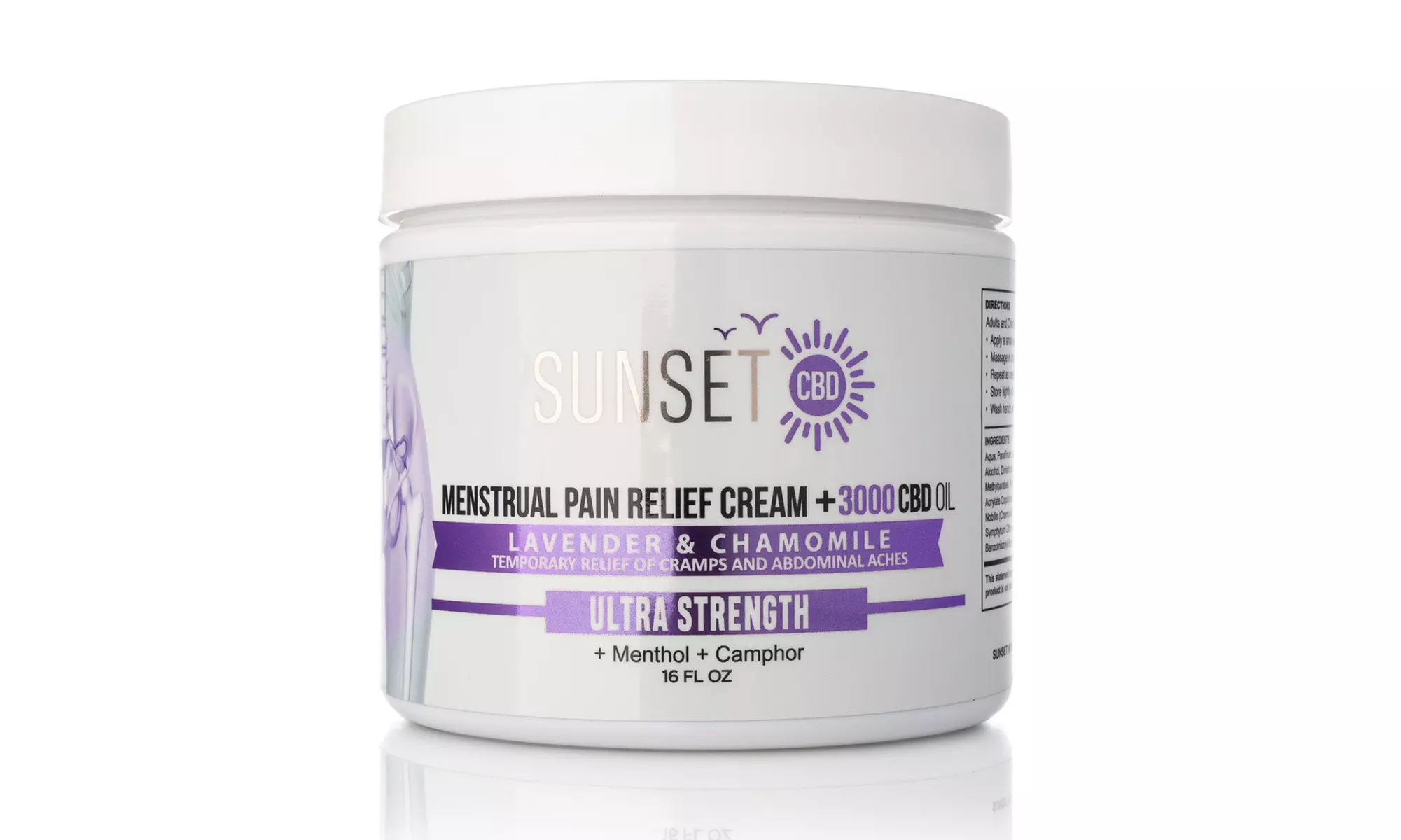 CBD & Lavender Infused Pain Relief Cream for Joints / Muscle Pain from Sunset