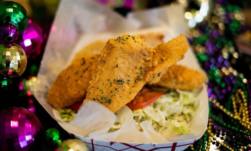 Image 7: Two Po'Boys, Meals for Two or Four With Beignets, and $50–$75 Credits