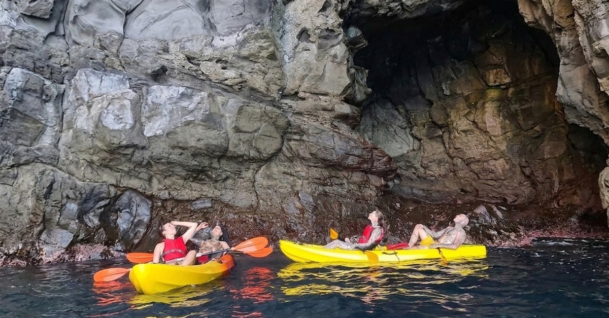 Safari en kayak con ruta guiada y snorkel para 2 o 4 personas en Tenerife