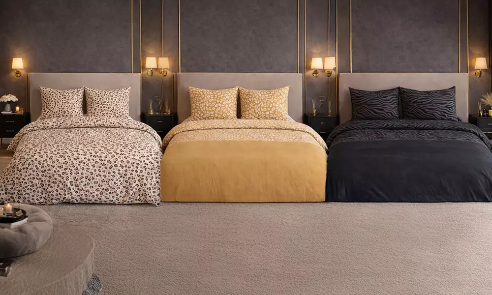 Juego de cama con estampado de animal reversible - Primary Image