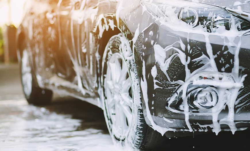 Image 3: Premium Full or Blend Oil Change Service + Free Car Wash