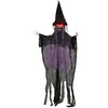 Image 25: Outsunny Voice Activated Halloween Animatronics Witch