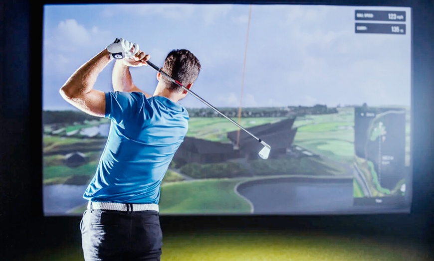 Image 1: One Month Memberships or Simulator Golf Lessons at Gowanus Golf Club	 