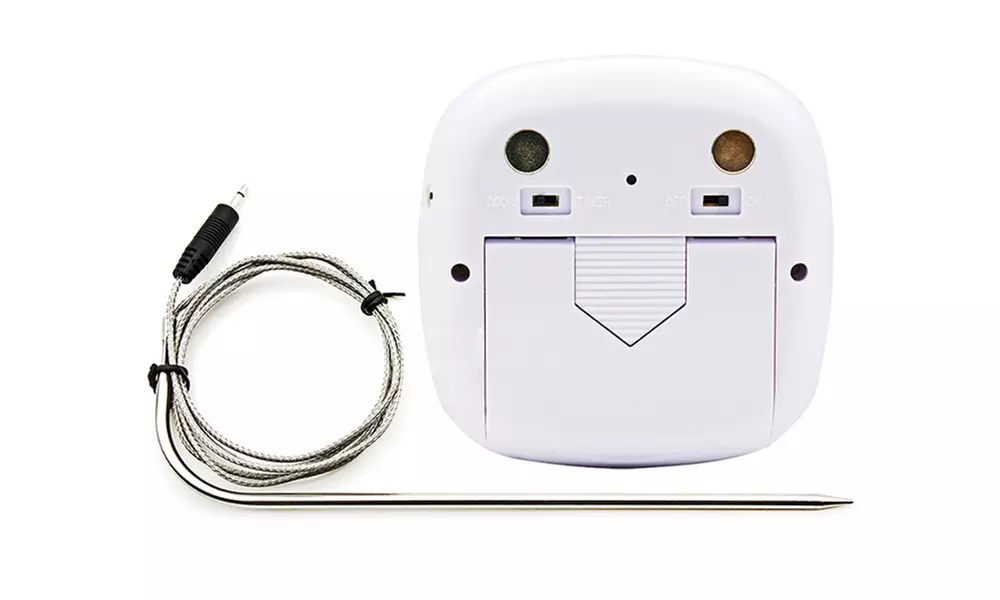 1 ou 2 thermomètres de cuisson numériques argentés - Second Medium