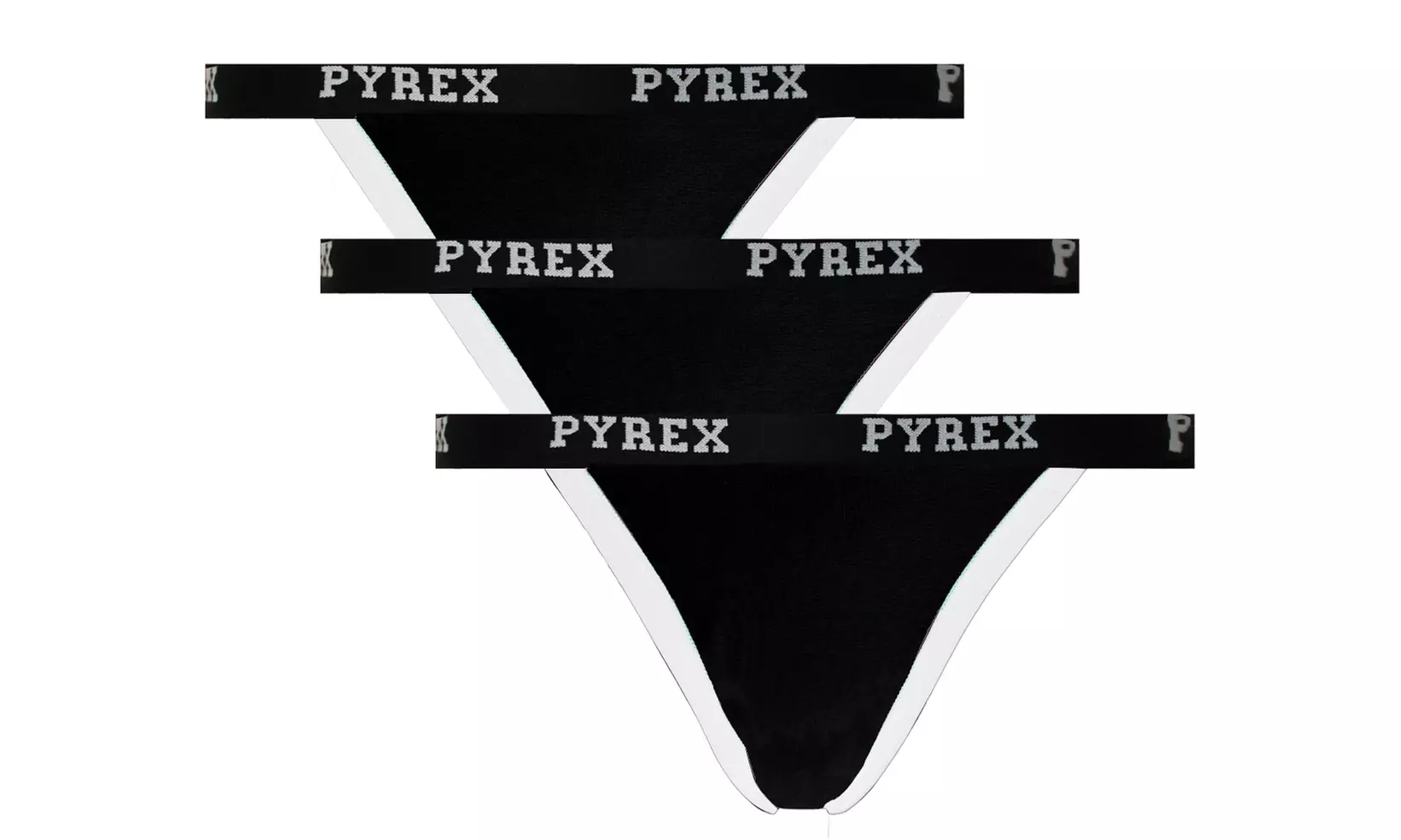 Pack di 3 o 6 tanga o perizoma in cotone bielastico Pyrex