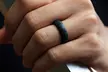 7 Pack Women's Silicone Wedding Bands Set Colorful Rubber Rings - Second Medium