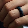 Image 5: 7 Pack Women's Silicone Wedding Bands Set Colorful Rubber Rings