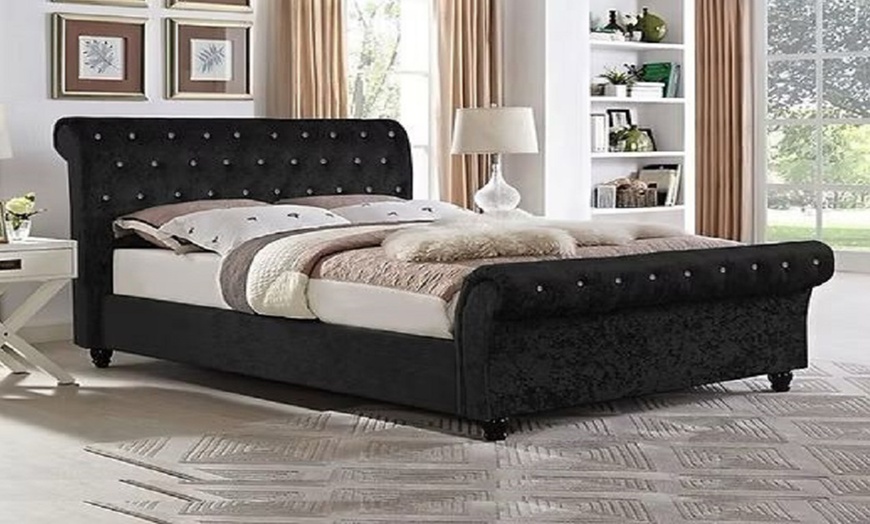 Image 8: Chesterfield Sleigh Bed Frame