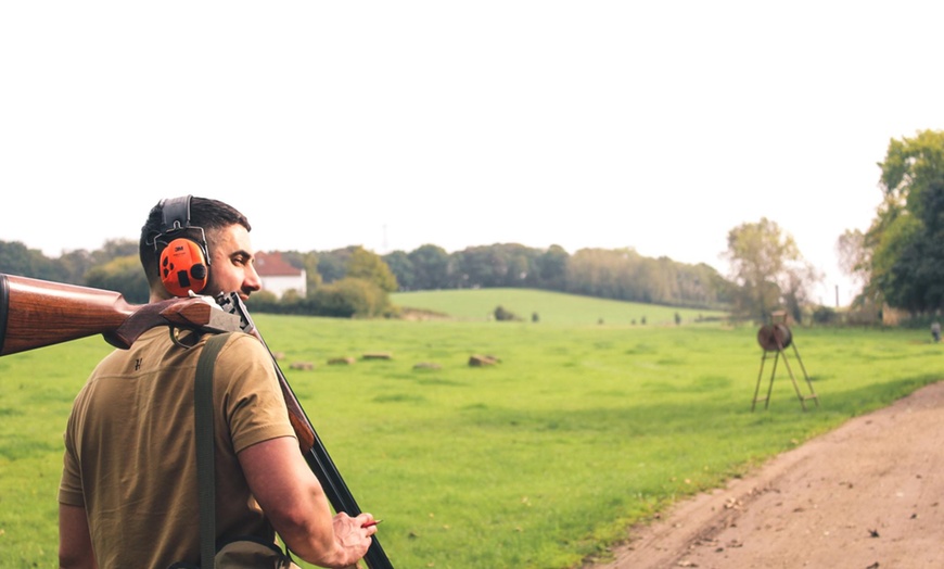 Image 2: Clay Pigeon Shooting Experience at Penwood clay grounds lts