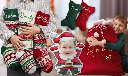 1x Personalisierbare Weihnachtssocken in Design nach Wahl (zzgl. 7,74€ Versandkosten) - Justyling