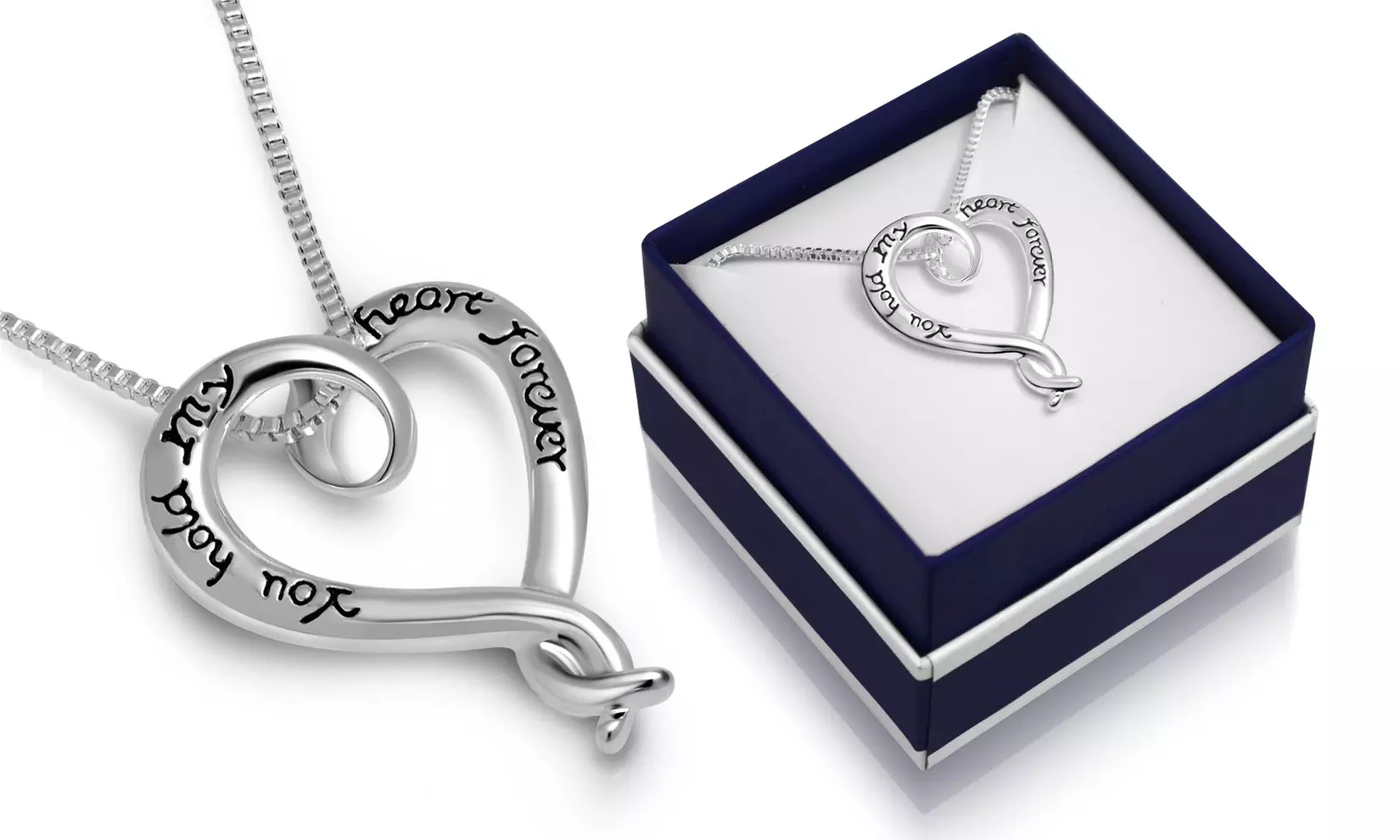 You Hold My Heart Forever Heart Necklace With Gift Box By Paolo Fortelini