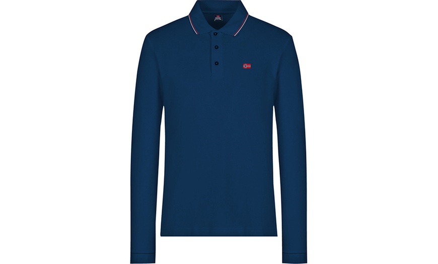Image 3: Polo da uomo a maniche lunghe di Norway