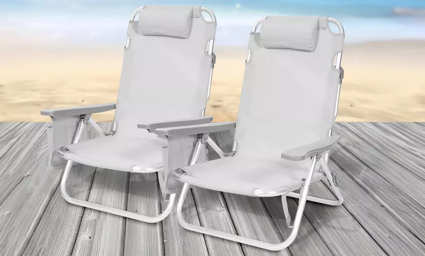 Image 1: Set de 2 chaises longues