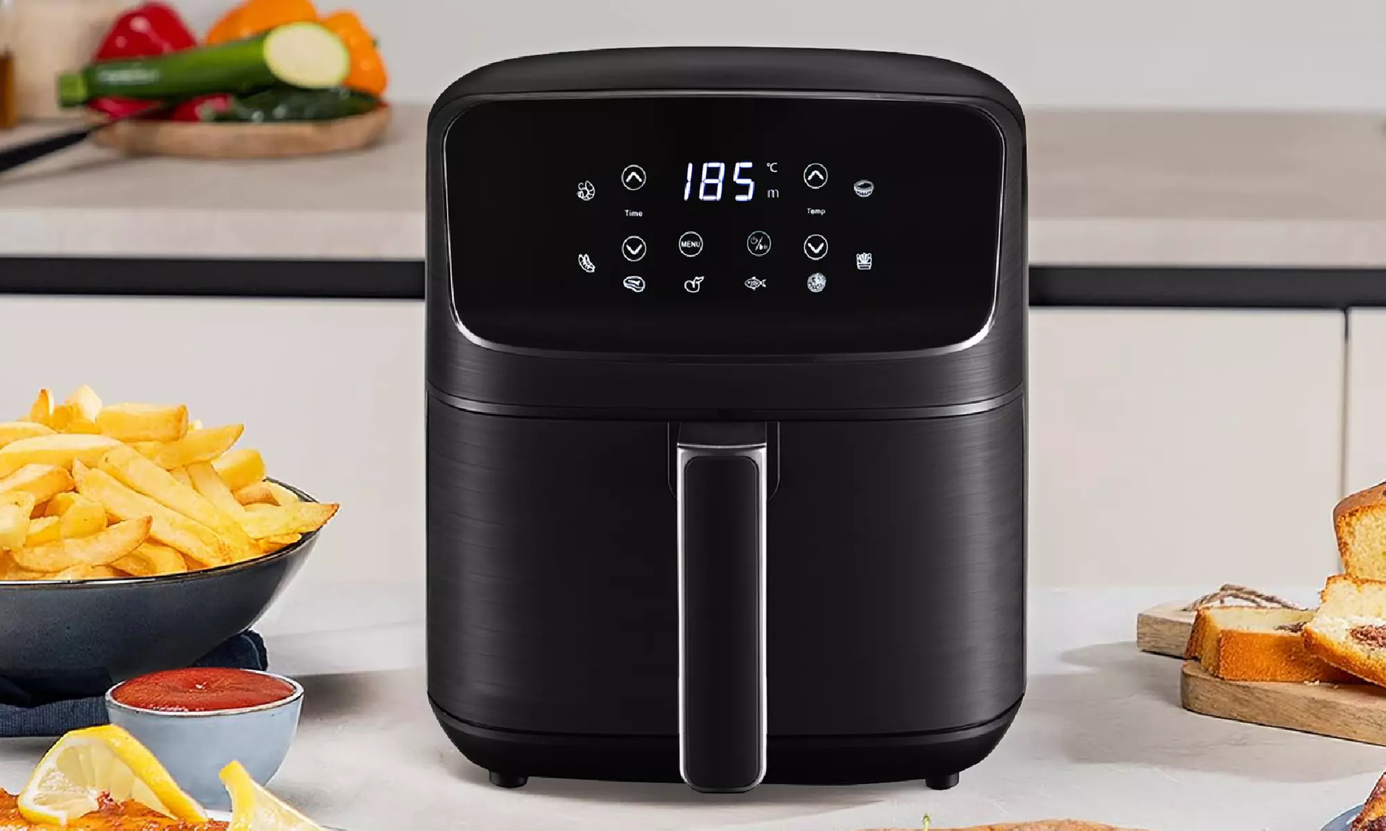 Friggitrice ad aria con display LED touch