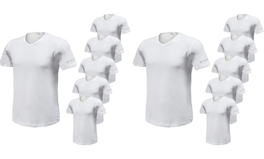 Image 7: 3x, 6x oder 12x Sergio Tacchini T-Shirt mit V-Ausschnitt für Herren