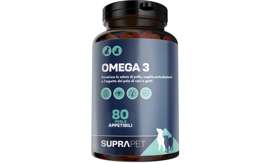 Image 2: 160 perle Suprapet Omega 3 per Cani e Gatti Olio di Pesce, EPA, DHA