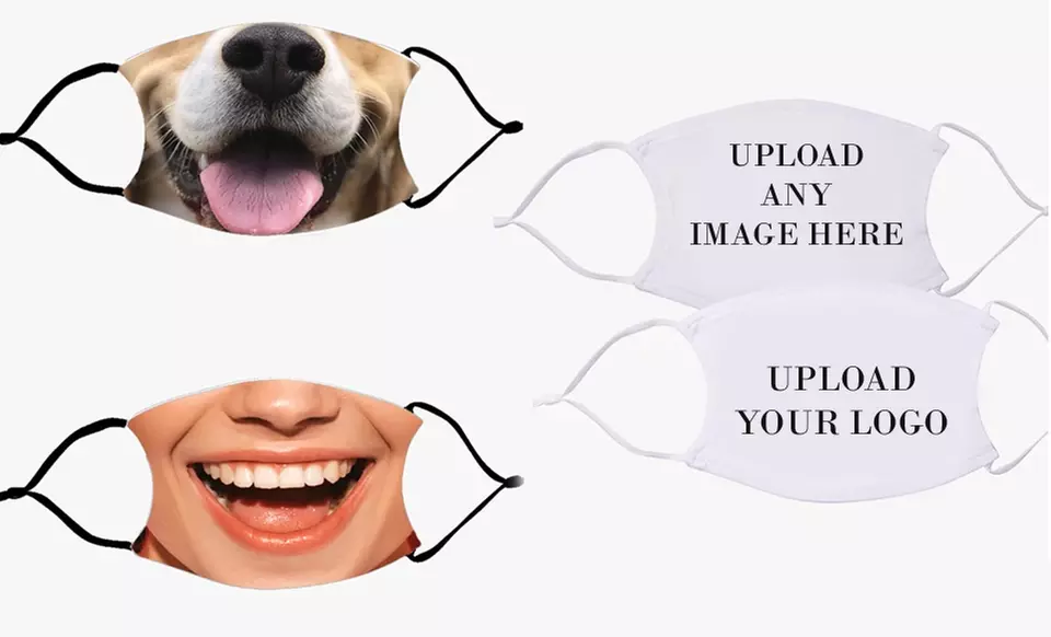 One, Two, or Four Personalized Non-Medical Face Masks from Monogram Online (Up to 60% Off) - Primary Image