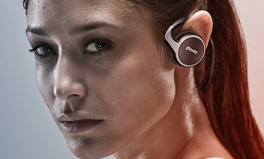 Image 5: Head-Mounted Bluetooth Earphones