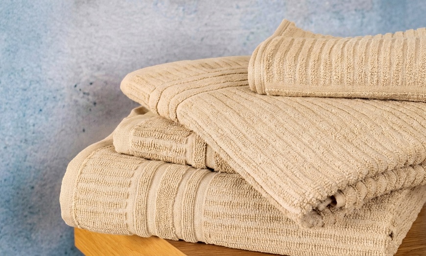 Image 3: Ensemble de 5 serviettes en coton