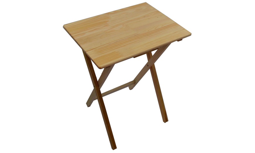 Image 4: Home Vida Folding Snack Table