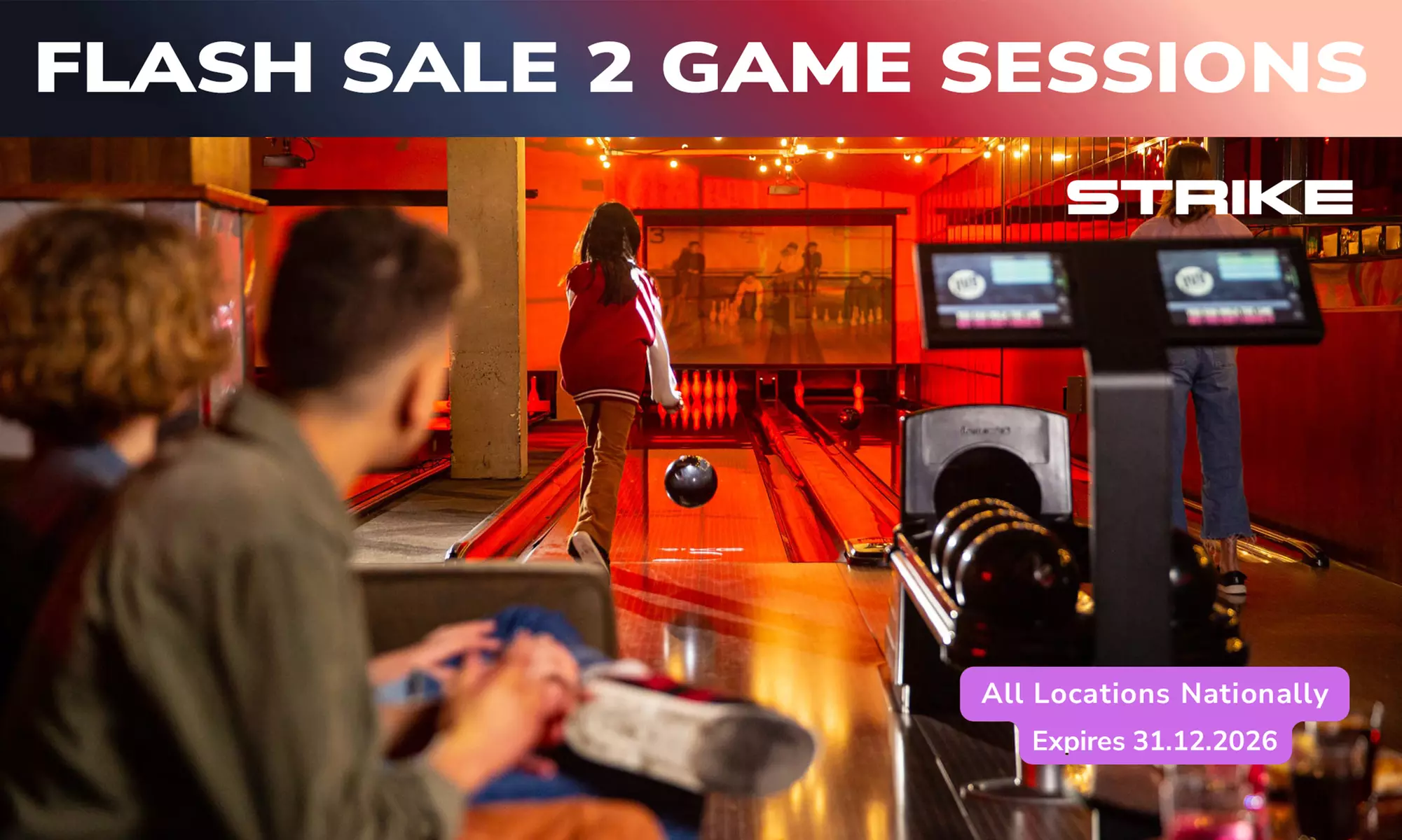 Strike Bowling Two Games Voucher Sale