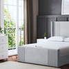 Image 8: Elara Winged Panel Bed in Various Sizes and Colours