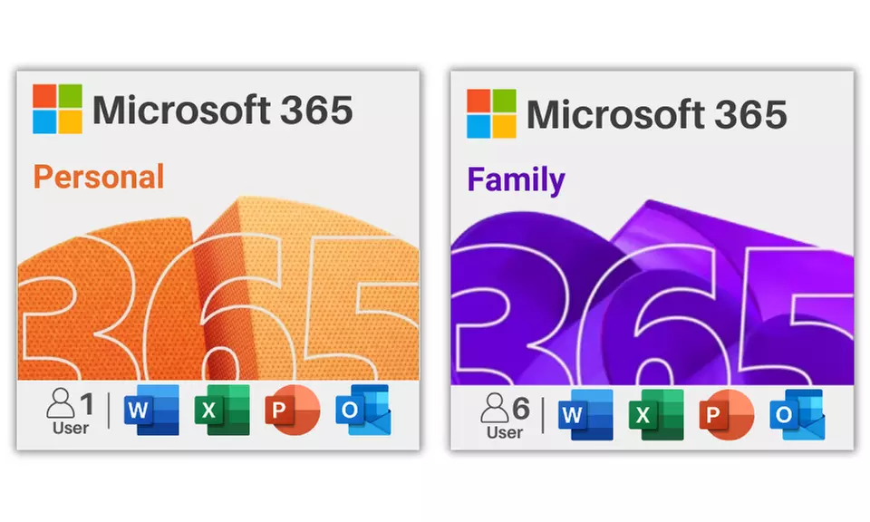Microsoft 365 Family oder Personal für 1 Jahr als Download - Primary Image