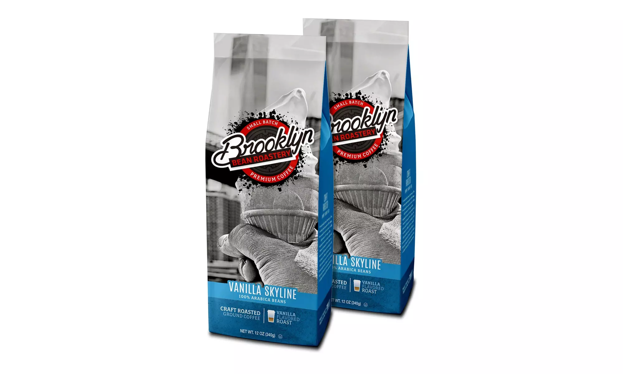 Brooklyn Bean Ground Coffee 12 Ounce Bags - 2 pk or 6 pk
