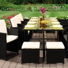 Image 6: 9, 11 or 13 Piece High Back Rattan Effect Cube Dining Set
