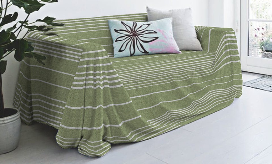 Image 41: Bankhoes en sprei van gerecycled katoen