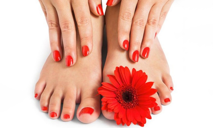 Image 1: Revitalize with a Classic Manicure & Pedicure