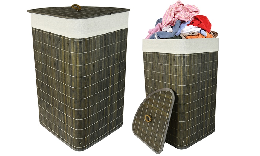 Image 3: Bamboo Laundry Basket