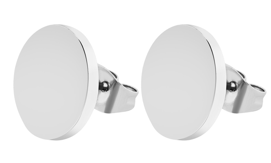 Image 42: Akzent Edelstahl-Ohrstecker für Damen