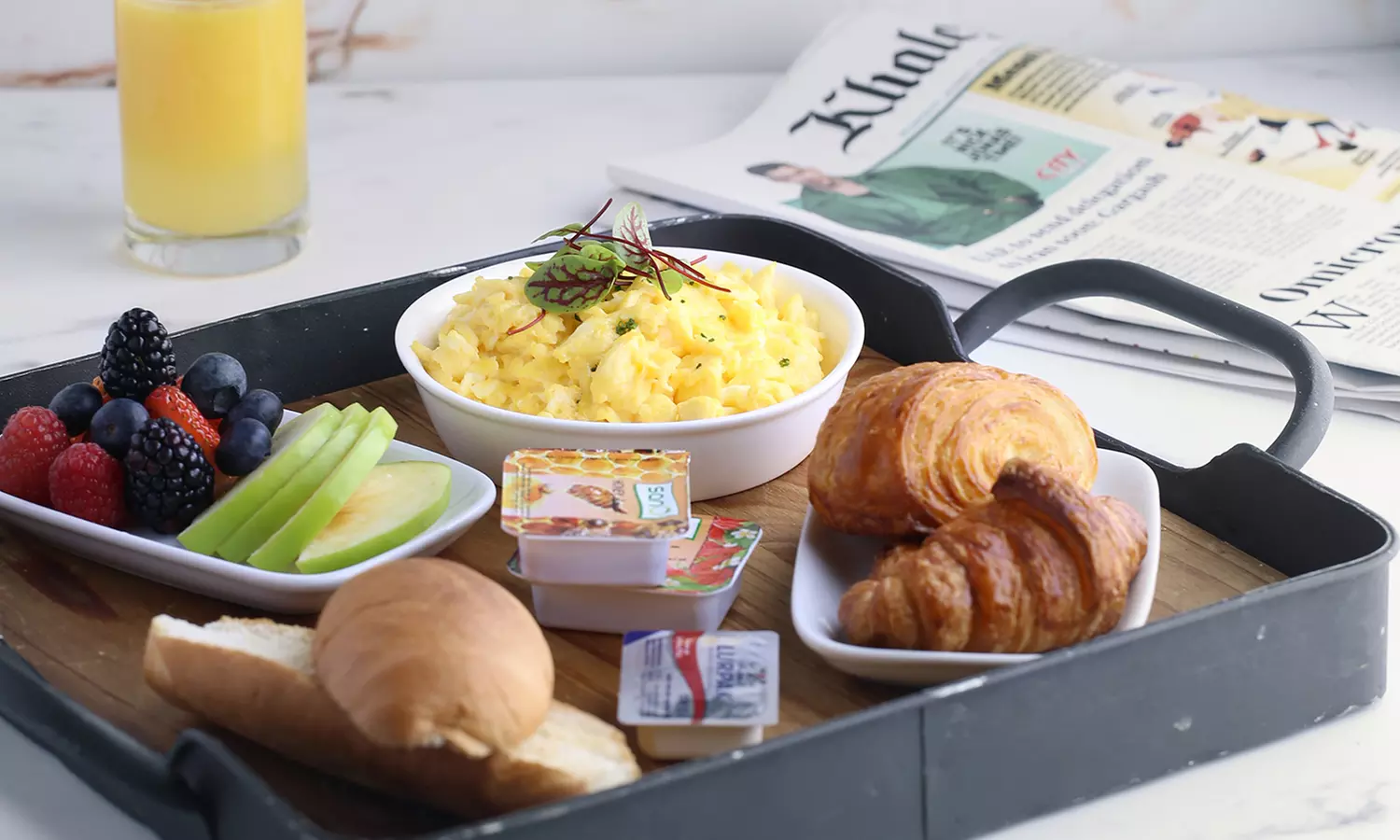 Choice of Eggs Benedict, Shakshuka, French Breakfast, Arabic Breakfast