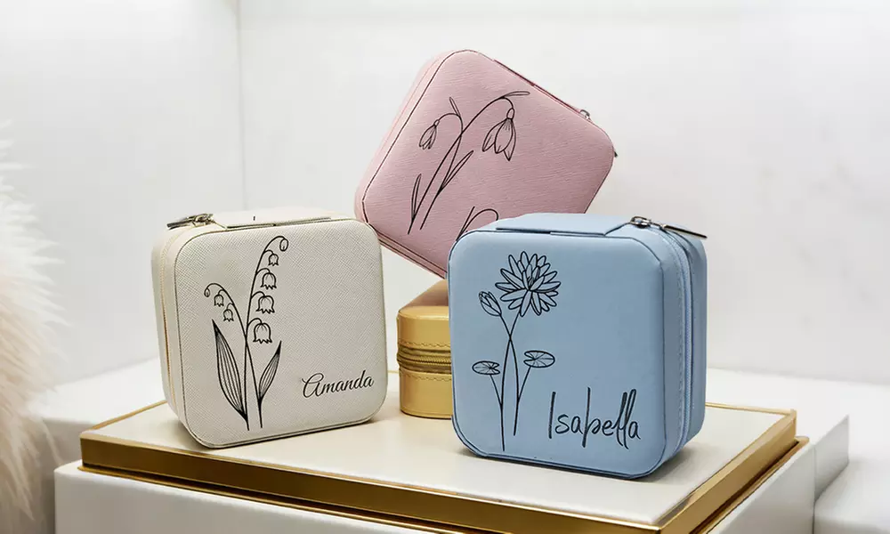 Custom PU Leather Jewelry Box in Multiple Styles & Colors Up to 81% Off