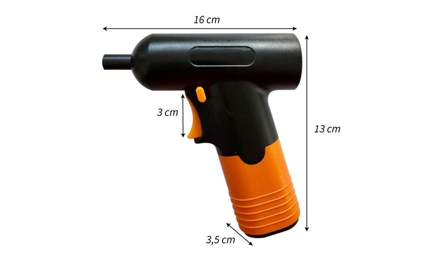 Image 4: Akku-Mini-Bohrschrauber mit Bohrspitzen- und Mini-Schrauberbits-Set