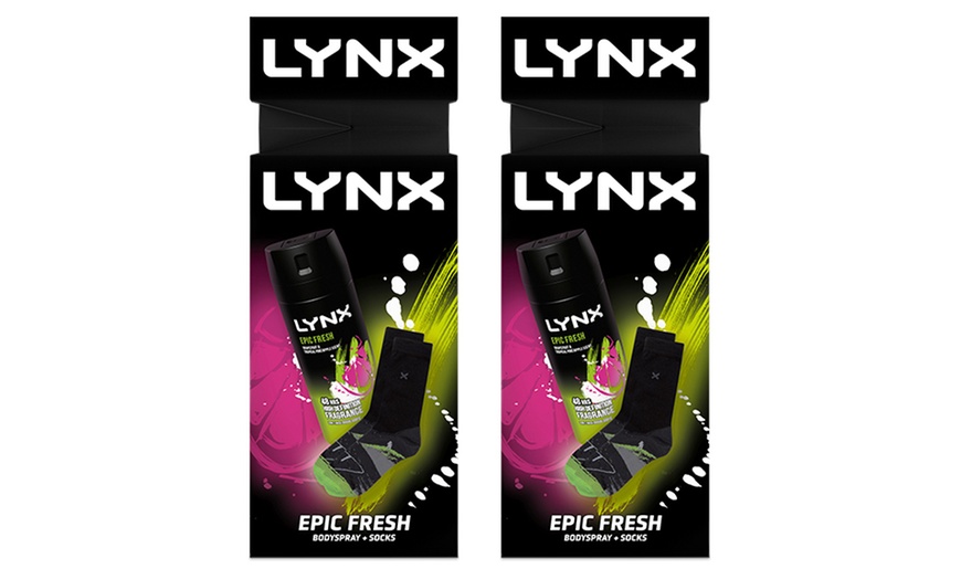 Image 3: Up to Four Lynx Epic Fresh Body Spray and Socks Gift Sets