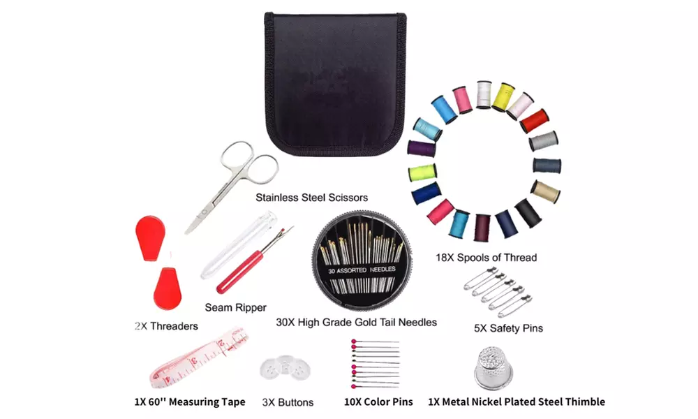 Premium 72 Piece Travel Sewing Kit