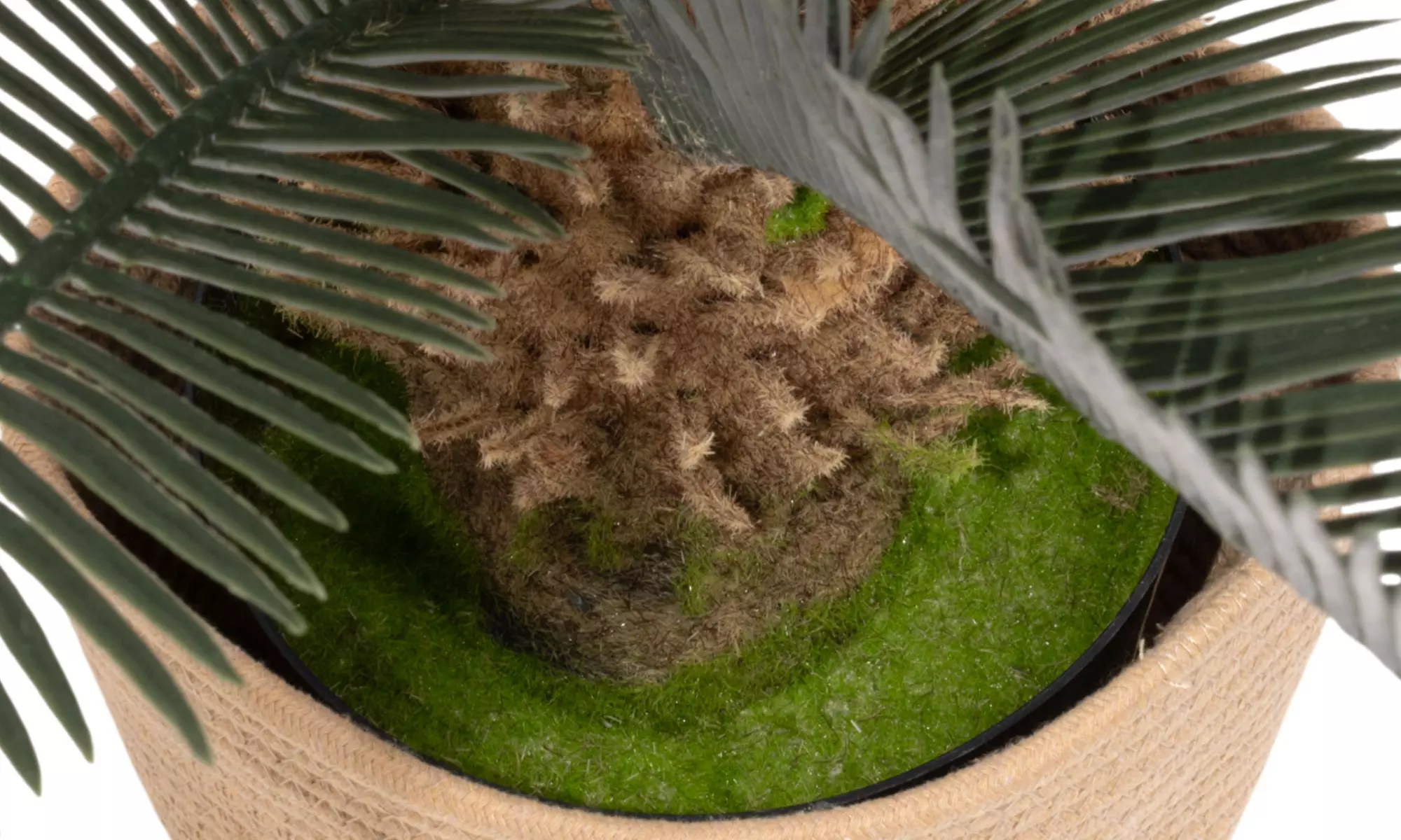 Plante tropicale artificielle avec pot