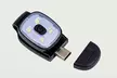 Two-Piece USB Rechargeable LED Clip-On Cap Lights in Black - Second Medium