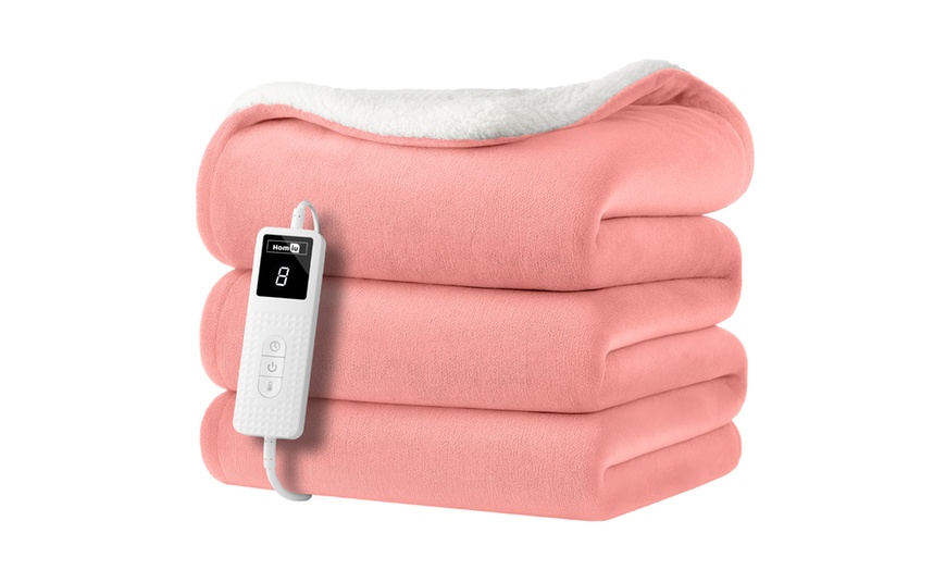 Image 8: Homiu Electric Heated Blanket Throw