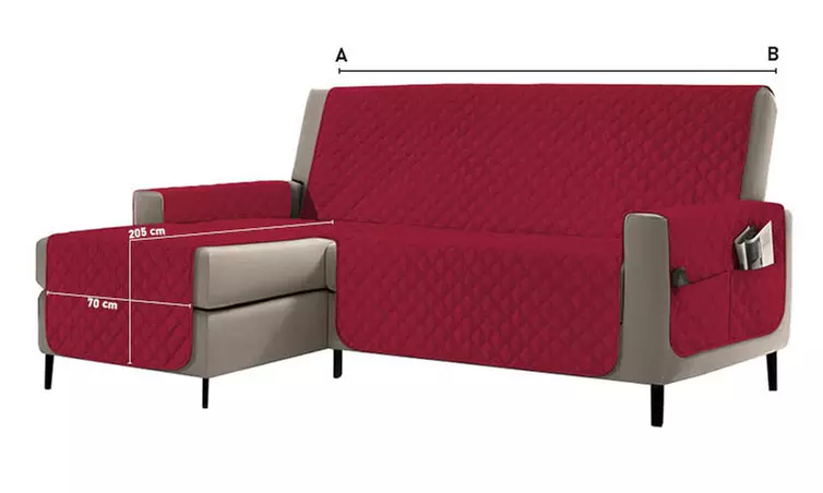 Housse de canapé imperméable, antitache, matelassée et réversible